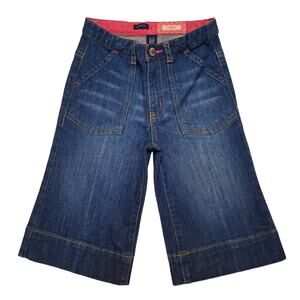 Vintage Baby GAP (2005) cropped wide leg stretch denim gauchos